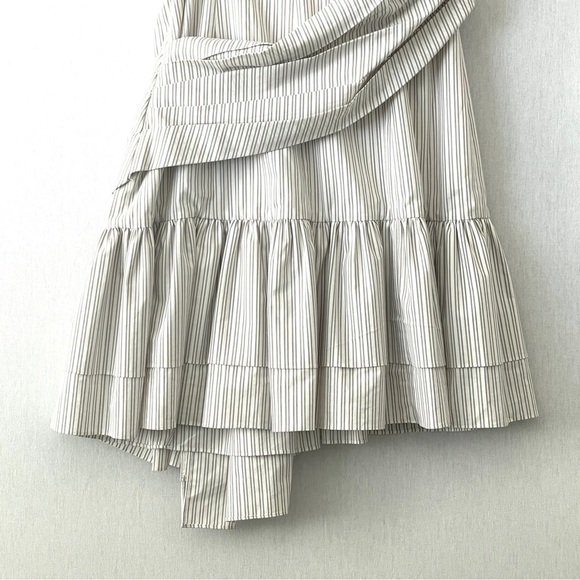 Betsy Johnson Y2K One Shoulder Ruffle Stripe Mini Dress - Picture 10 of 16